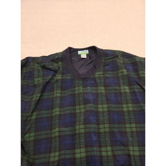 Vintage Winner Mate Golf Collection Pullover Tartan Plaid Green Blue Mens Size M - Picture 4 of 11